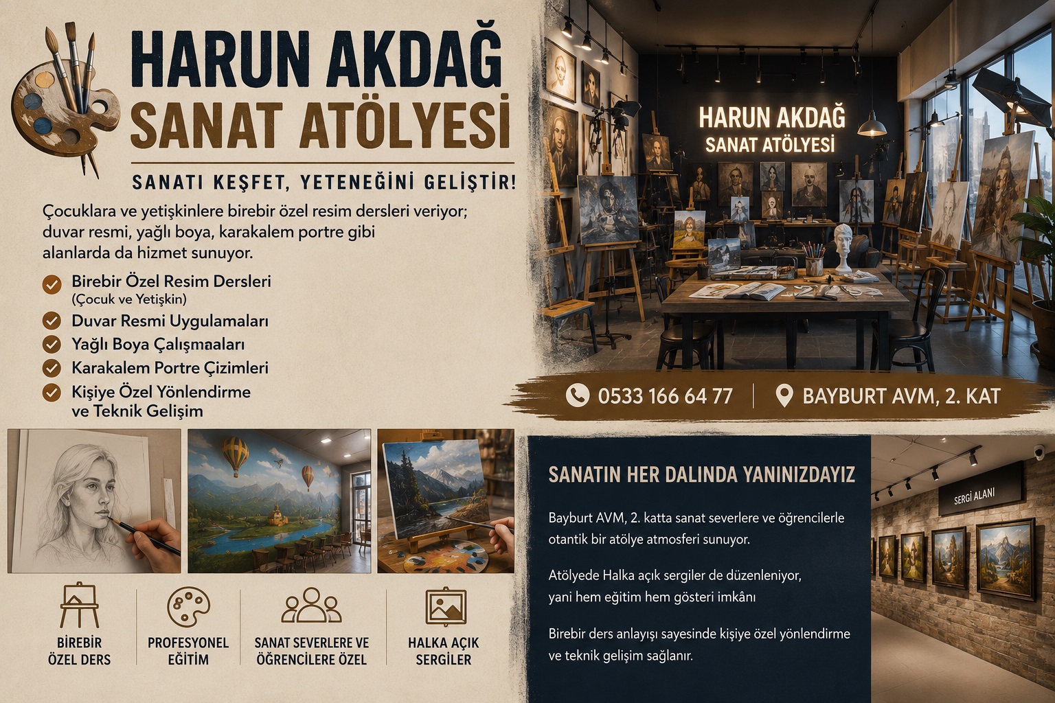 HARUN AKDAĞ SANAT ATÖLYESİ - 2. Kat
